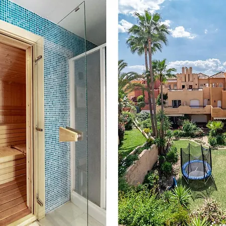 Tropical Palmy 3 Bedroom Townhouse In Nueva Andalucia Close To Puerto Banus Casa de Férias *