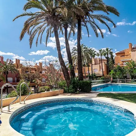 Tropical Palmy 3 Bedroom Townhouse In Nueva Andalucia Close To Puerto Banus Marbella